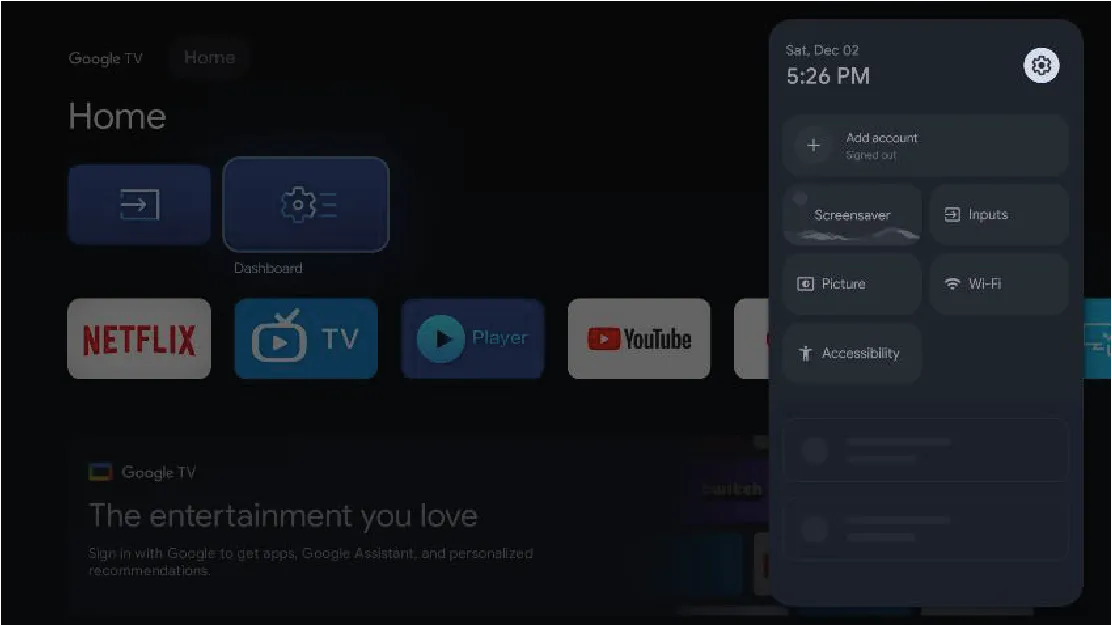 Google TV features